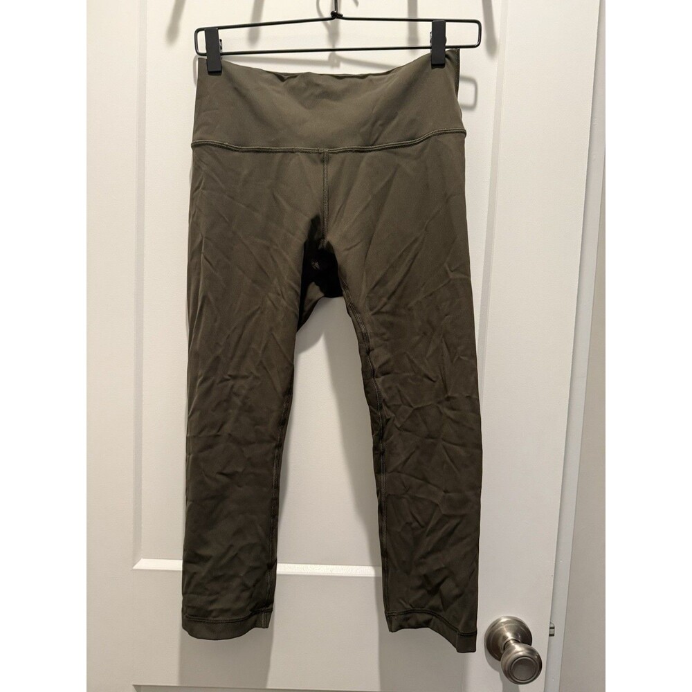 Lululemon Olive Green Capri Leggings Women’s Size 8 Activewear